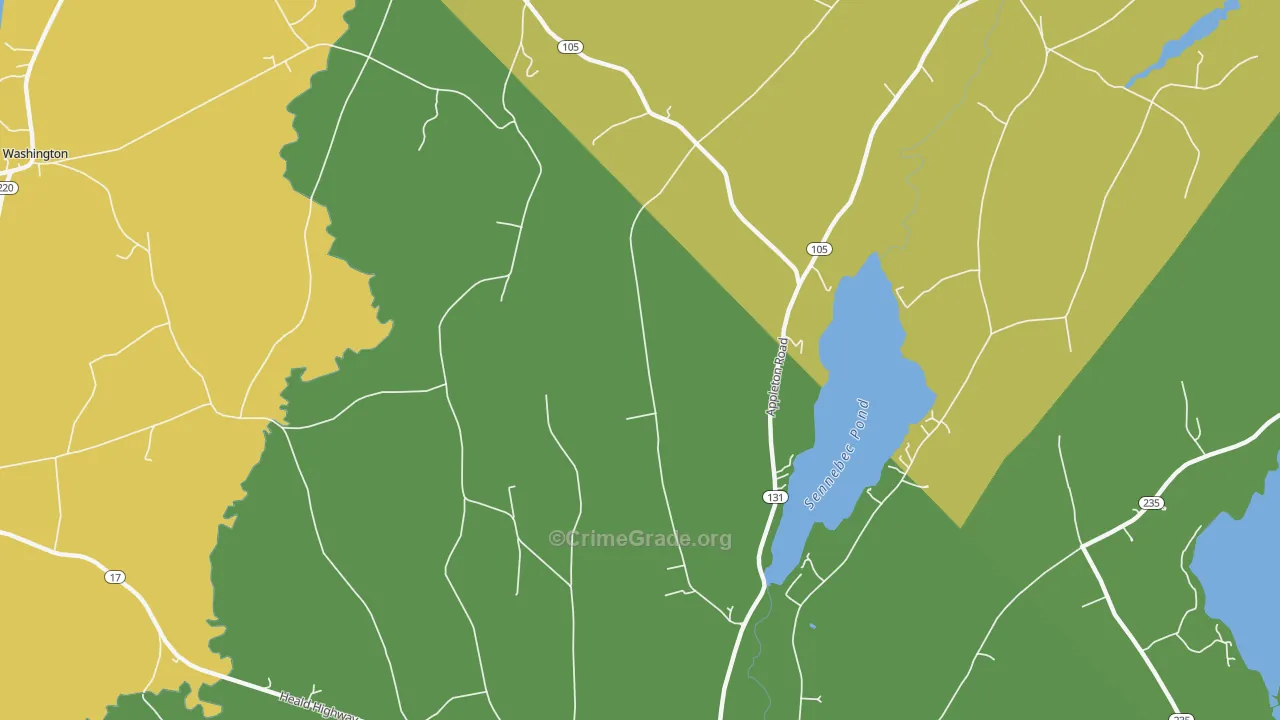 South Hope, ME Map of Drug-Related Crime Rates