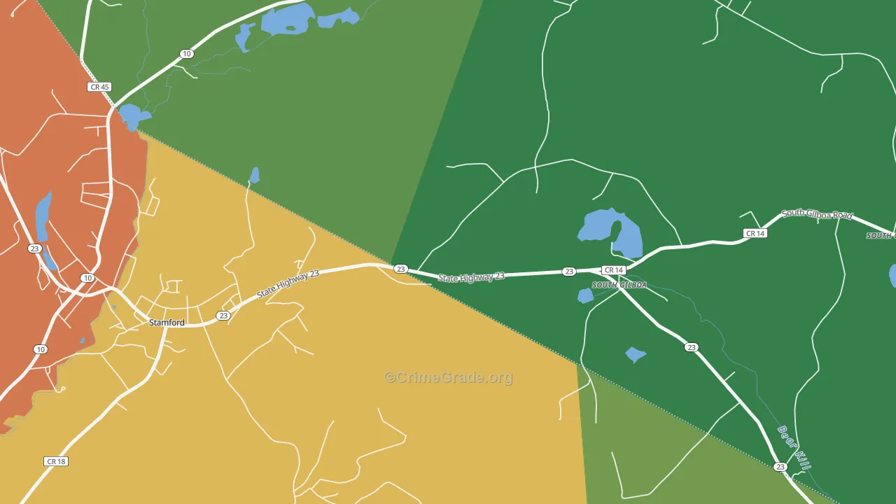 South Jefferson, NY Map of Drug-Related Crime Rates