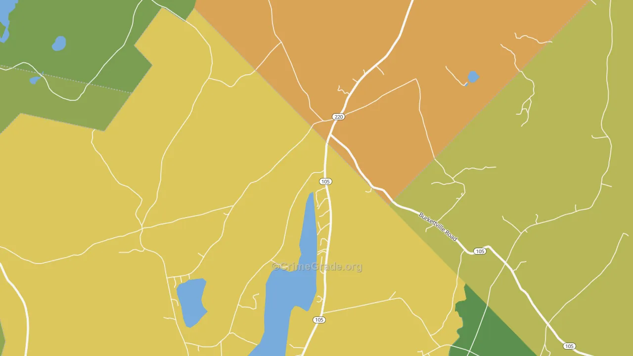 South Liberty, ME Map of Drug-Related Crime Rates