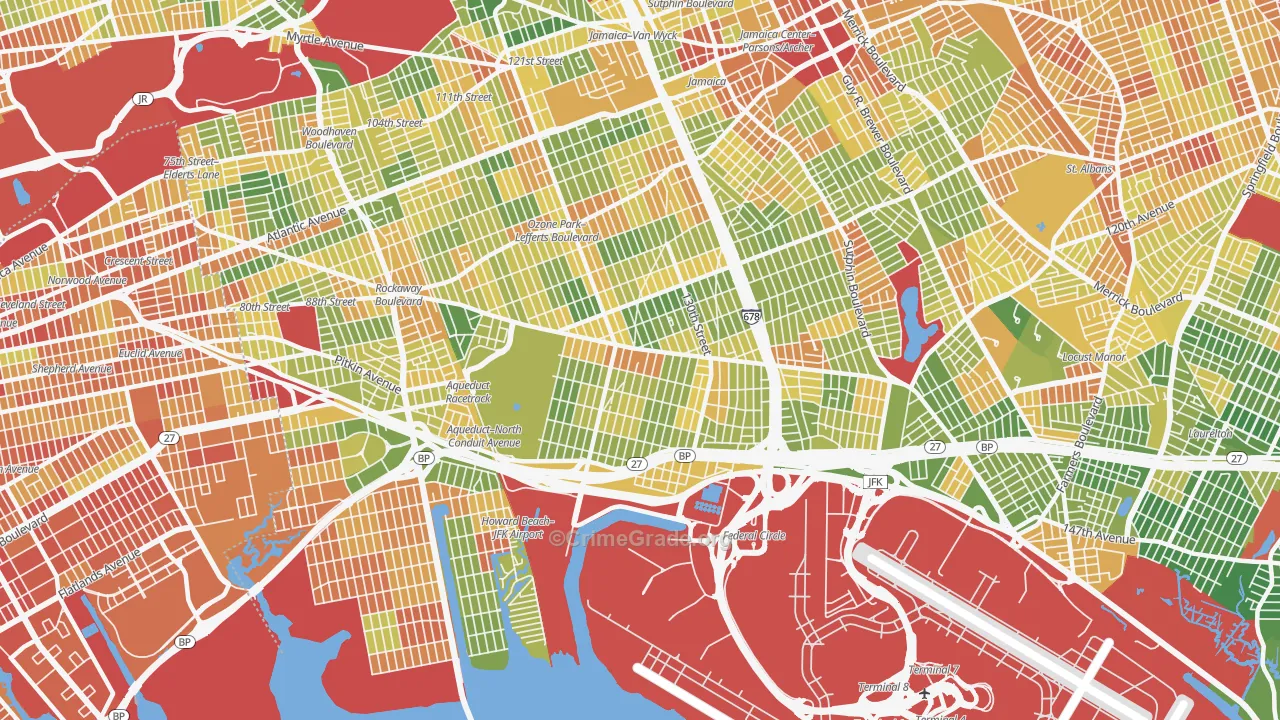 South Ozone Park, Queens, NY Map of Drug-Related Crime Rates