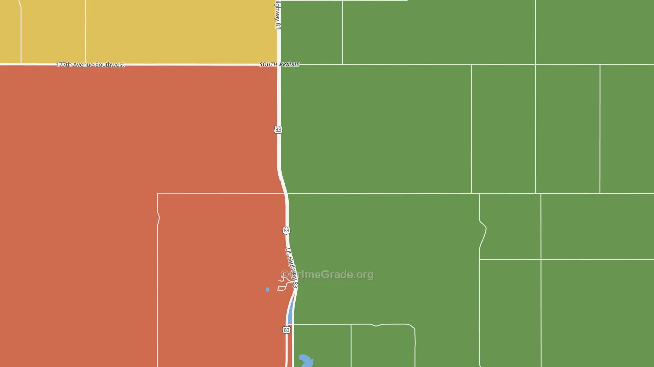 South Prairie, ND Map of Drug-Related Crime Rates