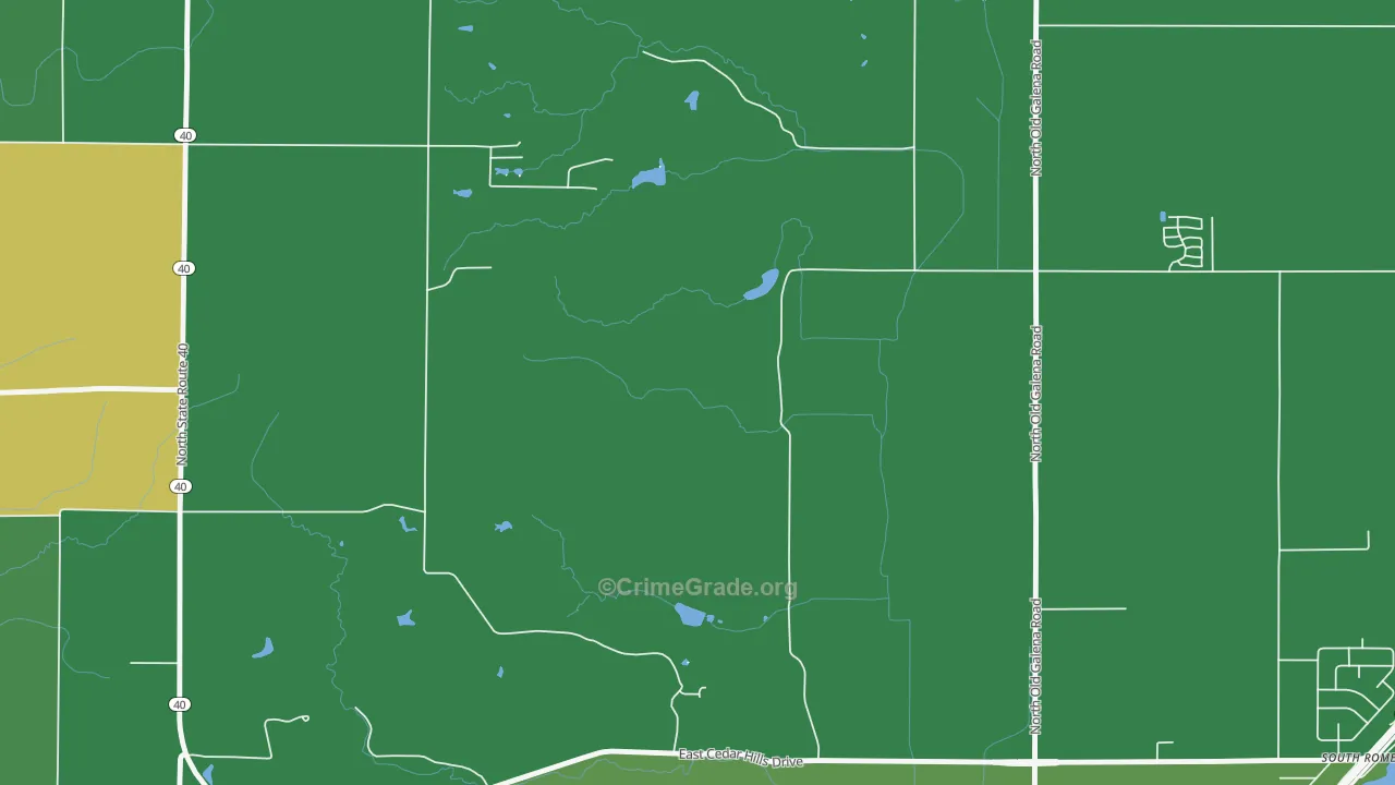 South Rome, IL Map of Drug-Related Crime Rates