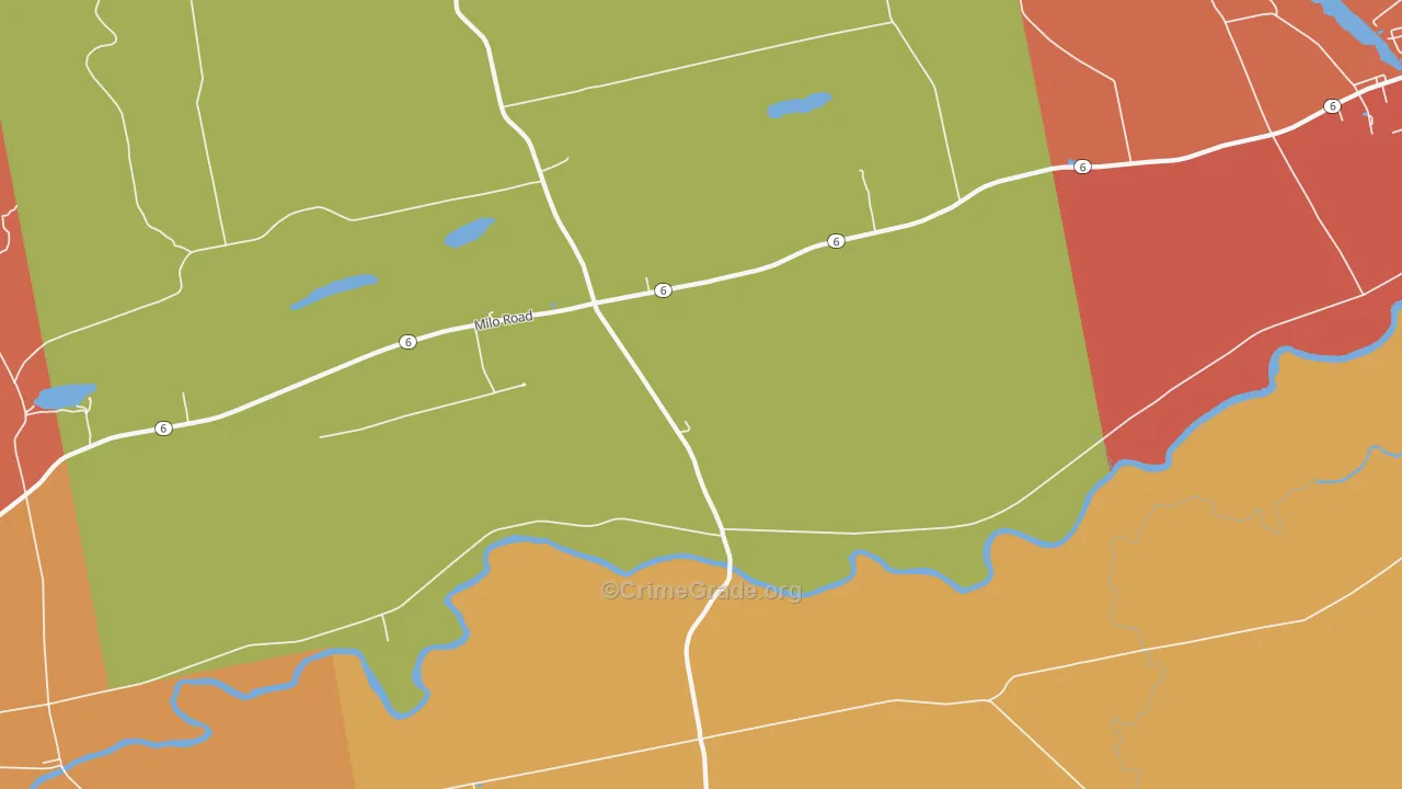 South Sebec, ME Map of Drug-Related Crime Rates