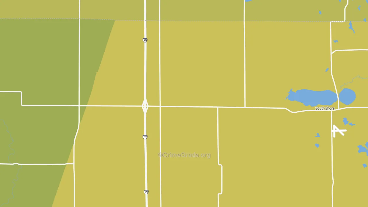 South Shore, SD Map of Drug-Related Crime Rates
