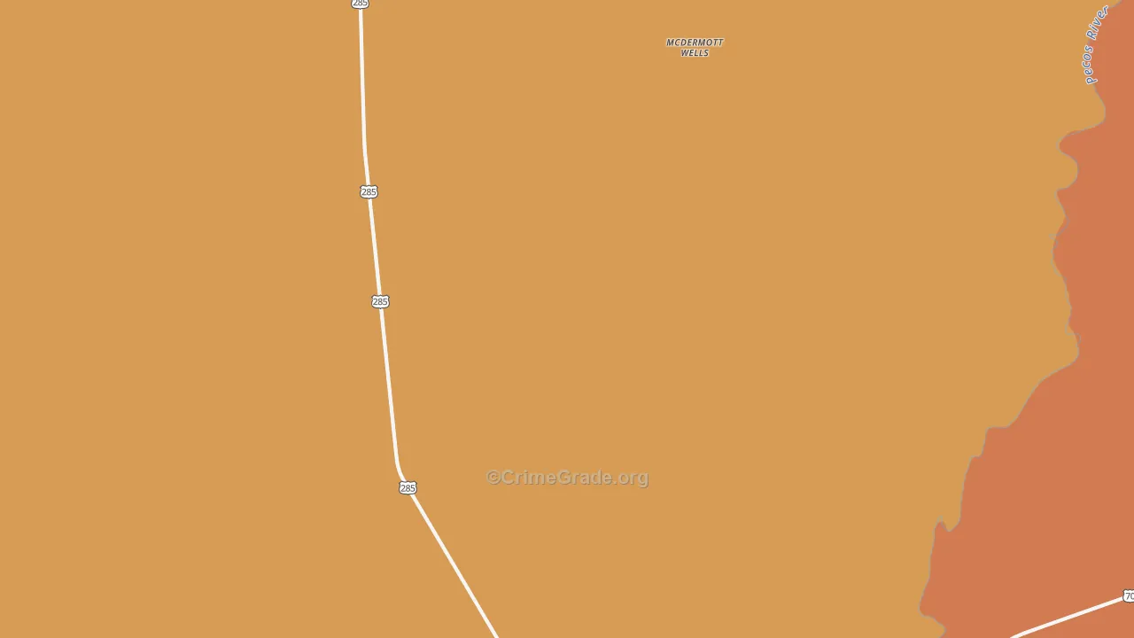 South Spring Acres, NM Map of Drug-Related Crime Rates