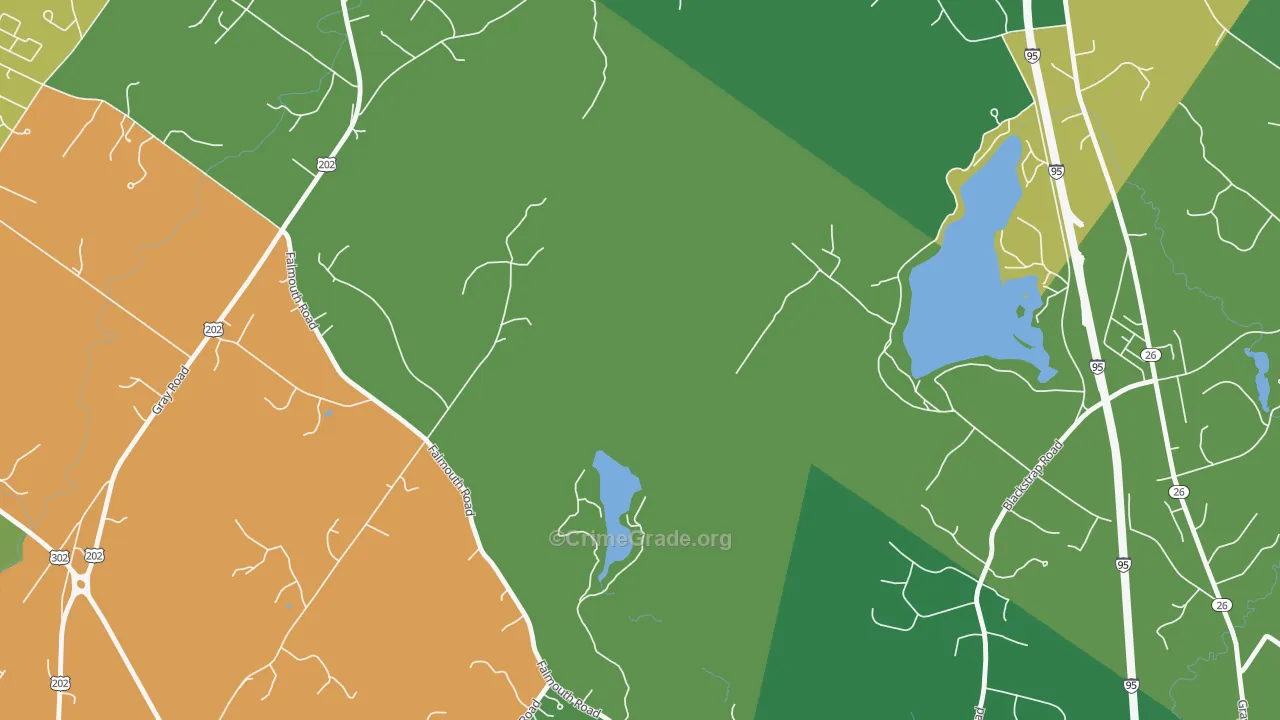 South Windham, ME Map of Drug-Related Crime Rates