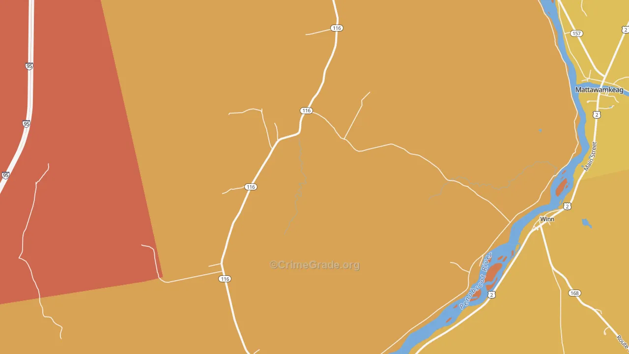 South Woodville, ME Map of Drug-Related Crime Rates