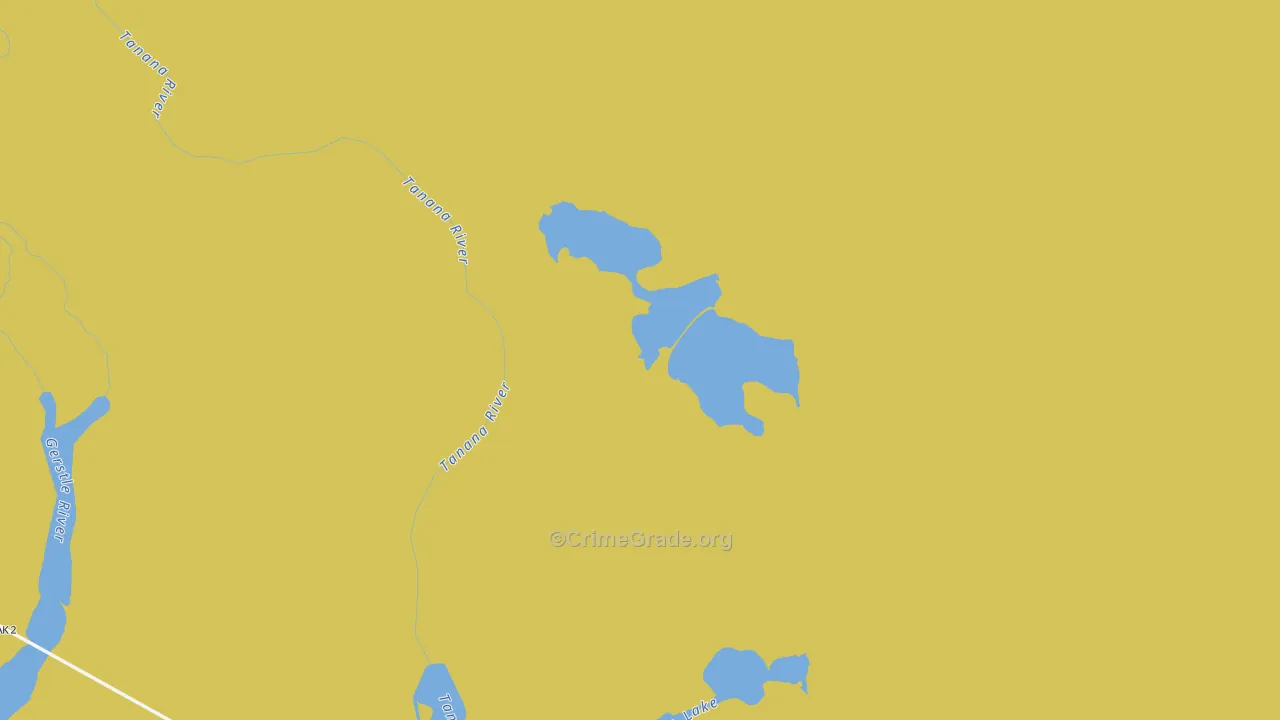 Southeast Fairbanks Census Area, AK Map of Drug-Related Crime Rates