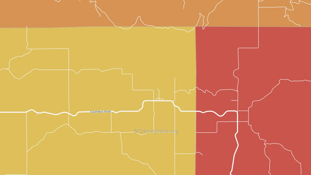 Southwick, ID Map of Drug-Related Crime Rates