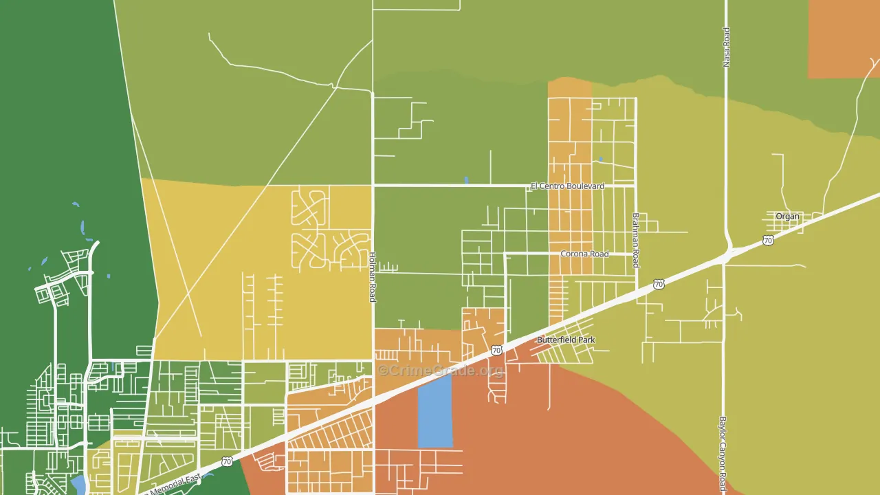 Spaceport City, NM Map of Drug-Related Crime Rates
