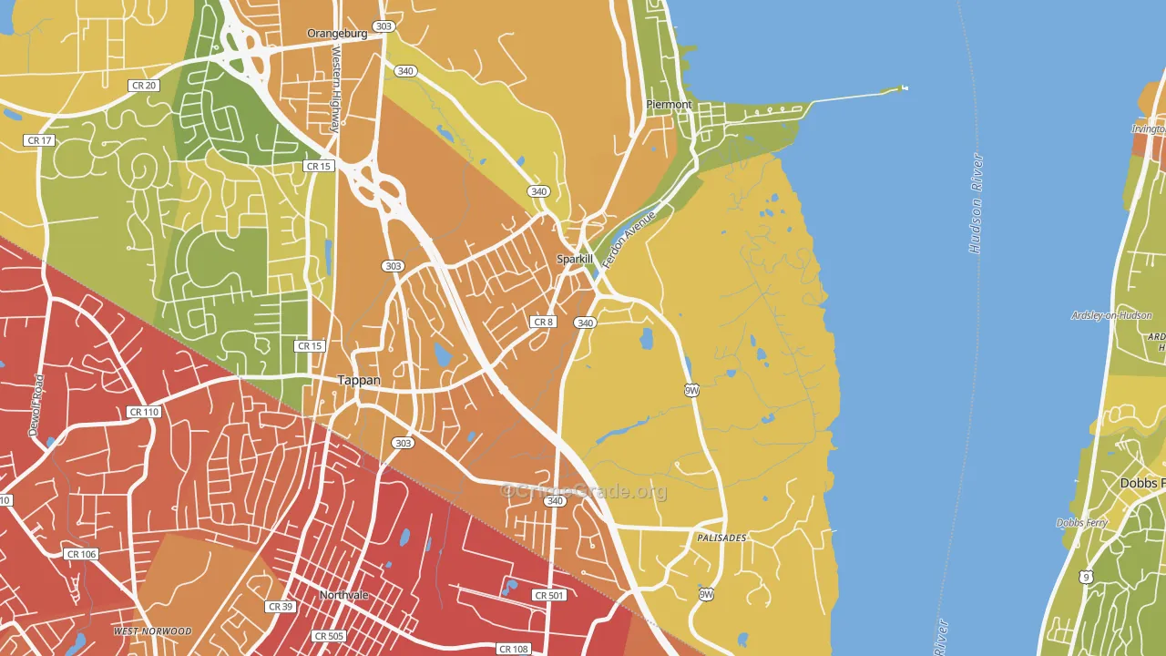 Sparkill, NY Map of Drug-Related Crime Rates