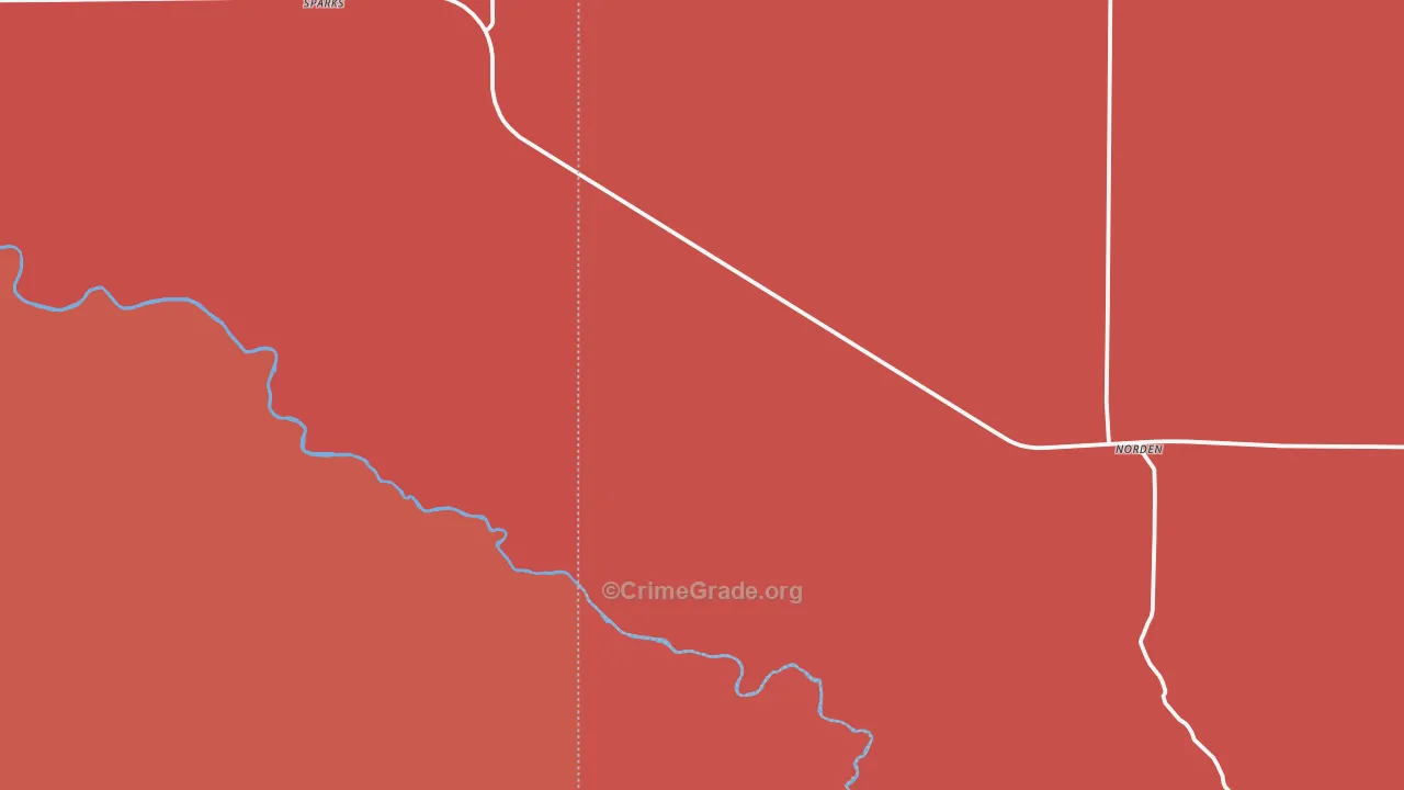 Sparks, NE Map of Drug-Related Crime Rates