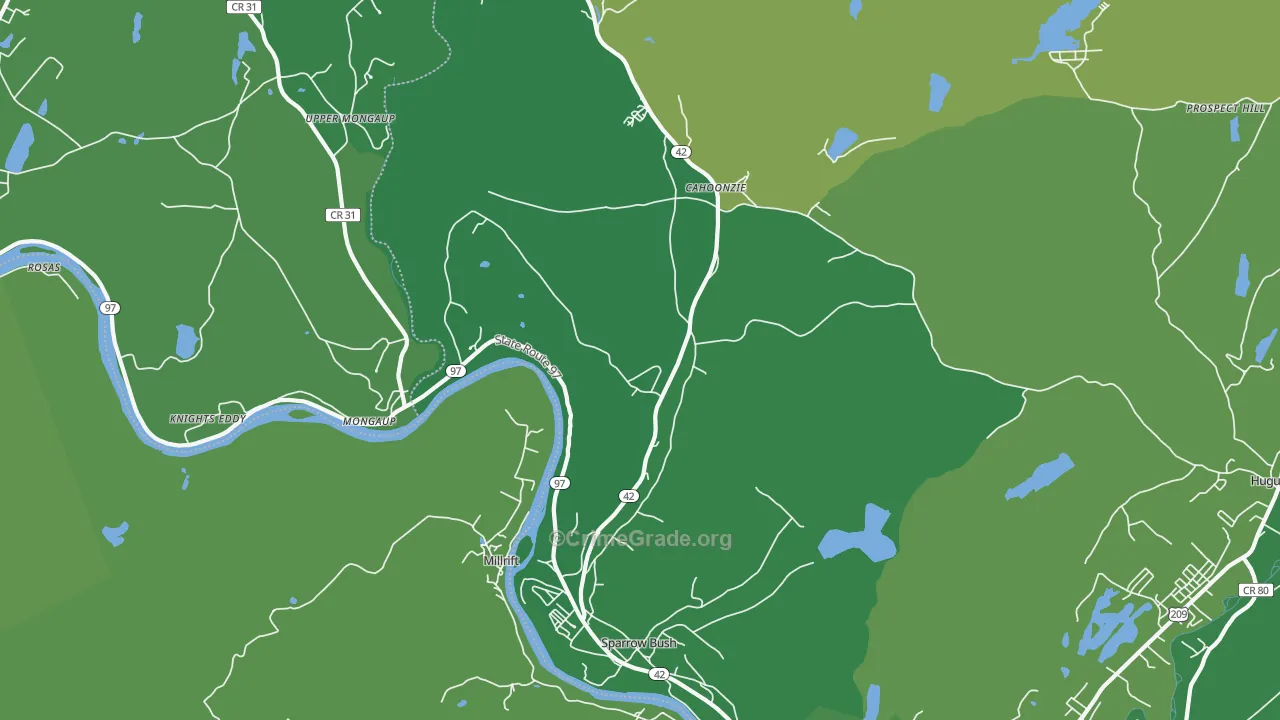 Sparrow Bush, NY Map of Drug-Related Crime Rates