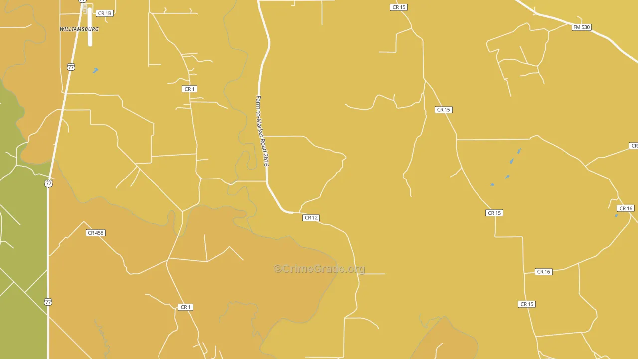 Speaks, TX Map of Drug-Related Crime Rates