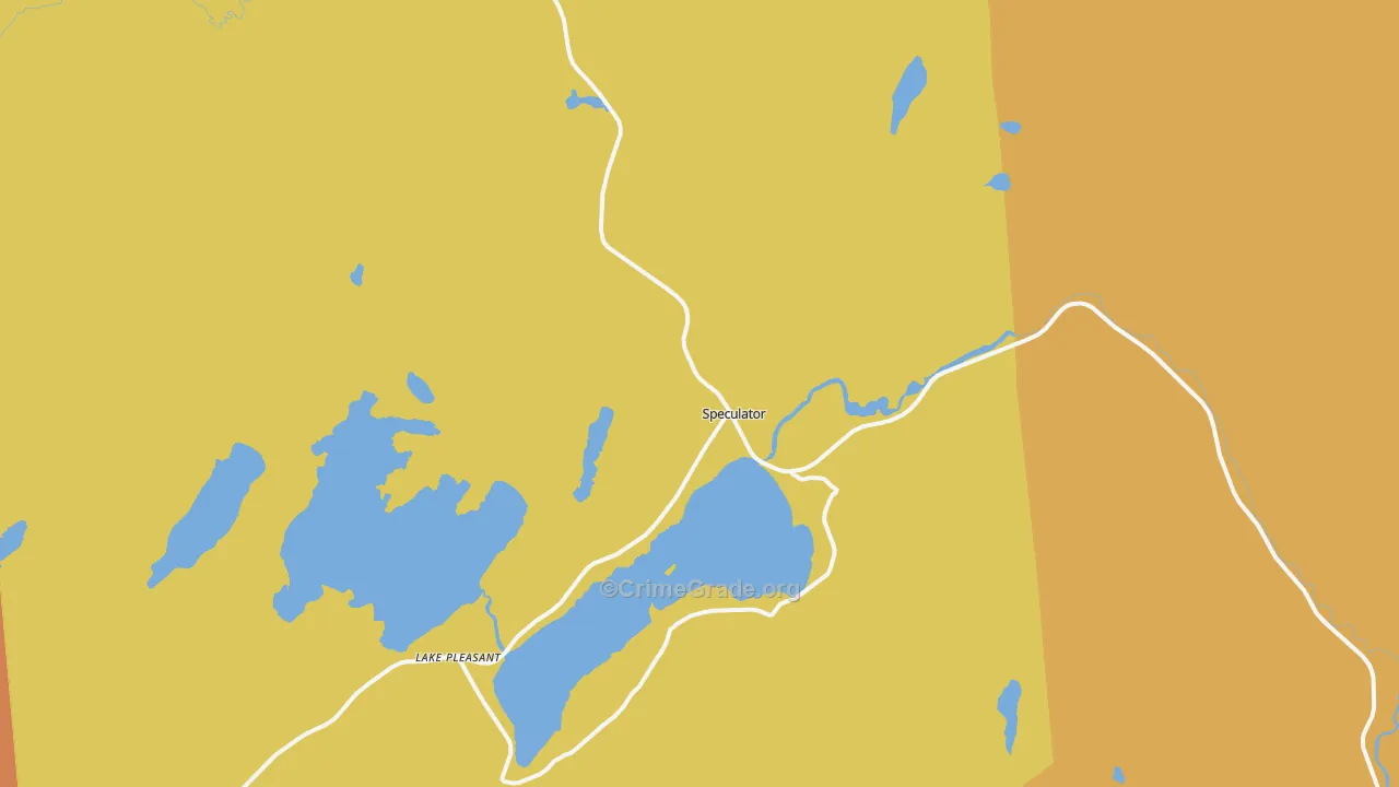 Speculator, NY Map of Drug-Related Crime Rates