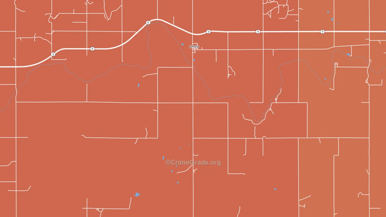 Speed, KS Map of Drug-Related Crime Rates