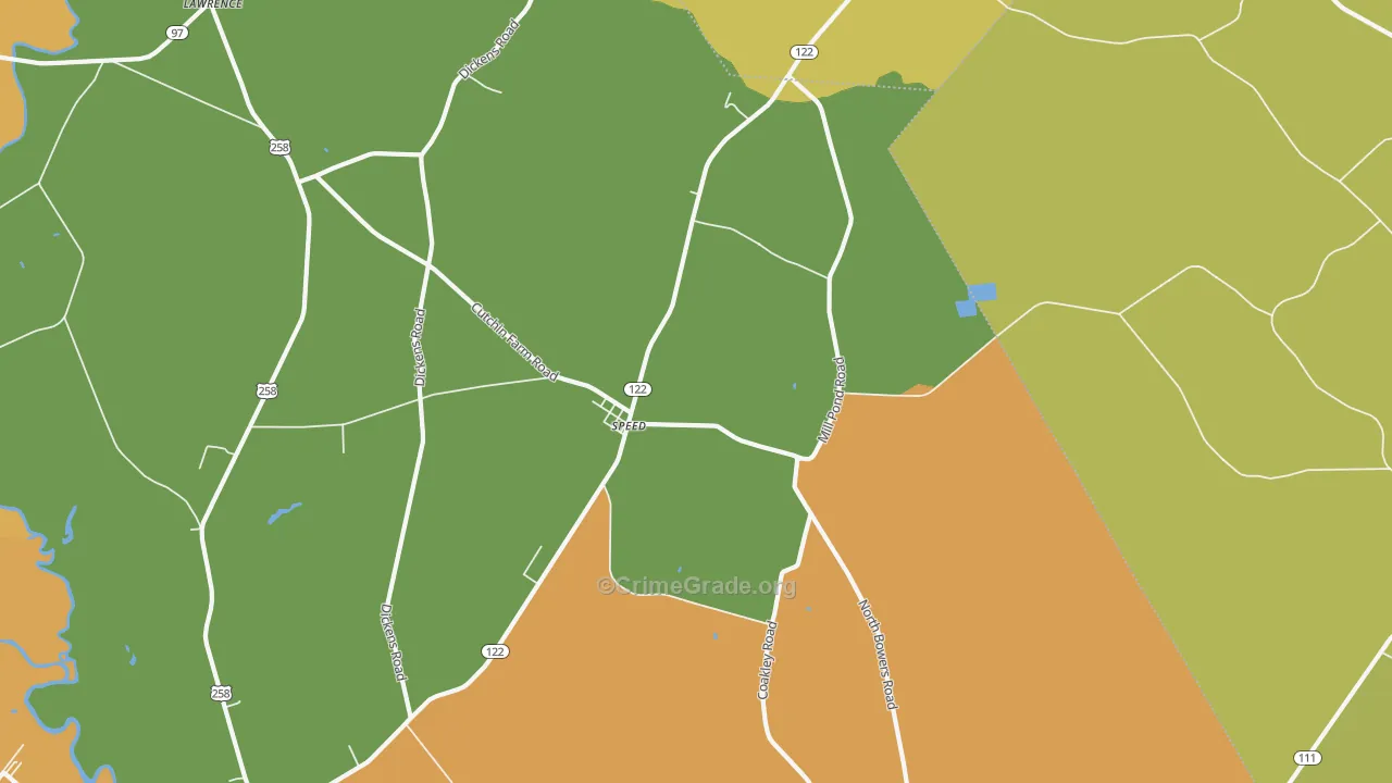Speed, NC Map of Drug-Related Crime Rates