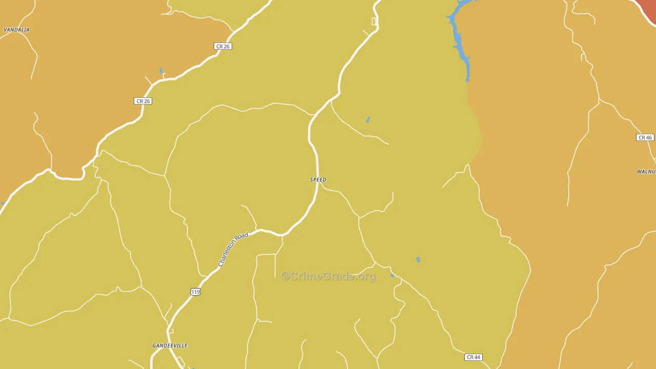 Speed, WV Map of Drug-Related Crime Rates