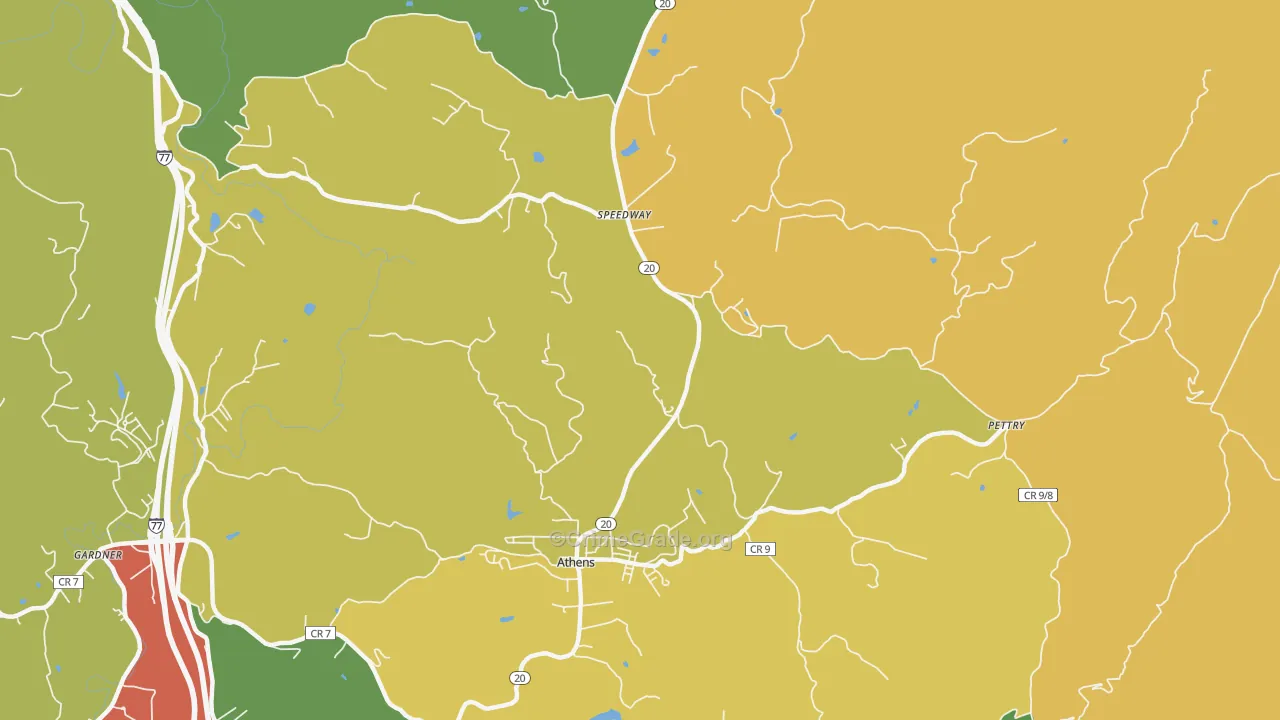 Speedway, WV Map of Drug-Related Crime Rates