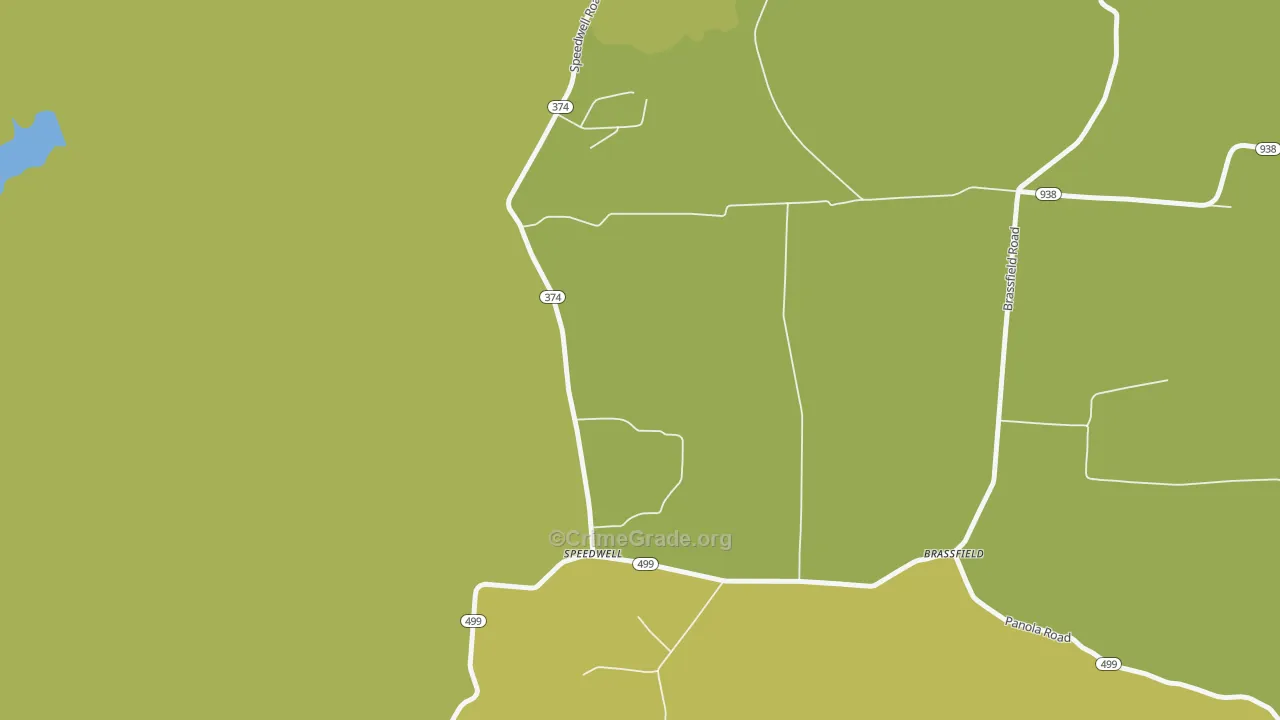 Speedwell, KY Map of Drug-Related Crime Rates