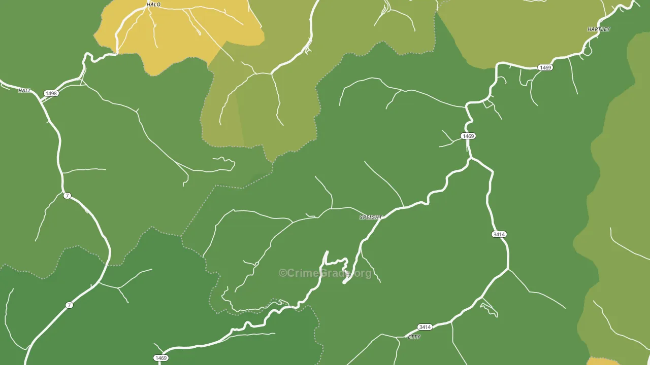 Speight, KY Map of Drug-Related Crime Rates