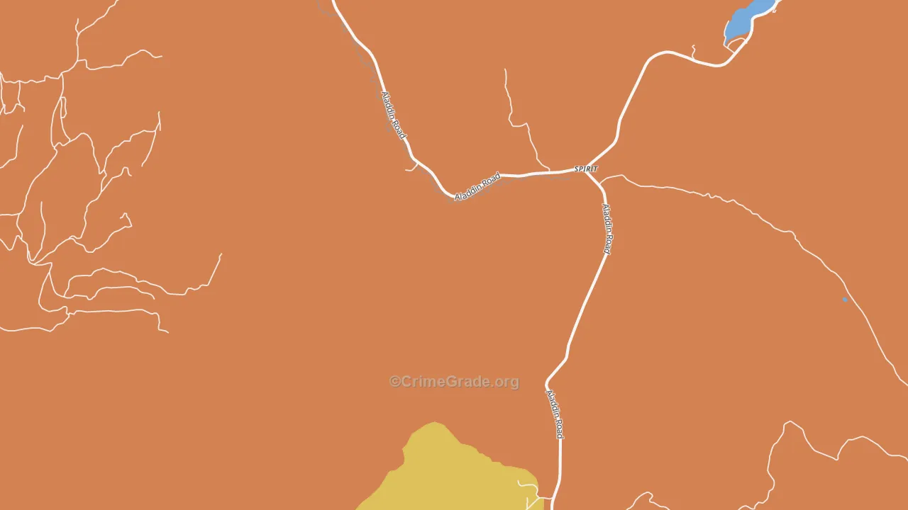 Spirit, WA Map of Drug-Related Crime Rates