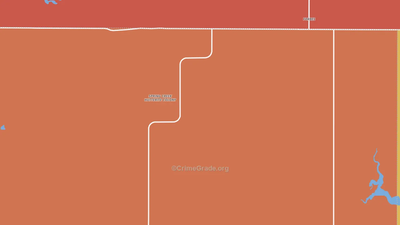 Spring Creek Colony, SD Map of Drug-Related Crime Rates