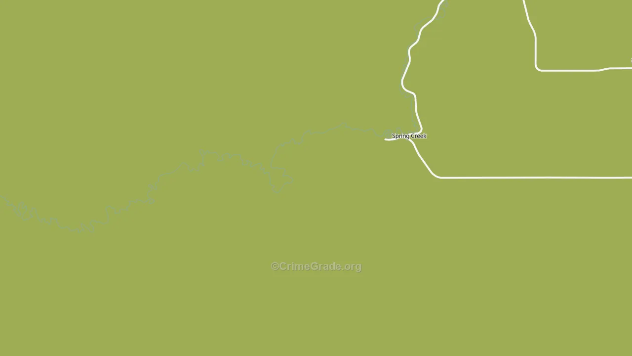 Spring Creek, SD Map of Drug-Related Crime Rates