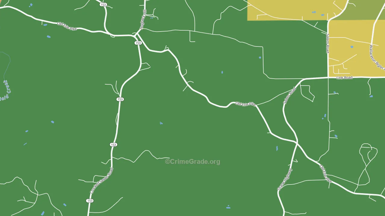 Spring Valley, PA Map of Drug-Related Crime Rates