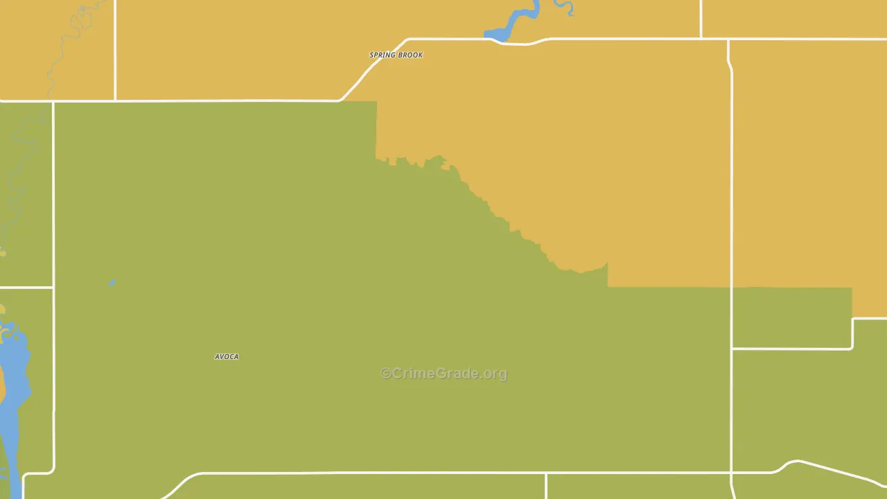 Springbrook, ND Map of Drug-Related Crime Rates