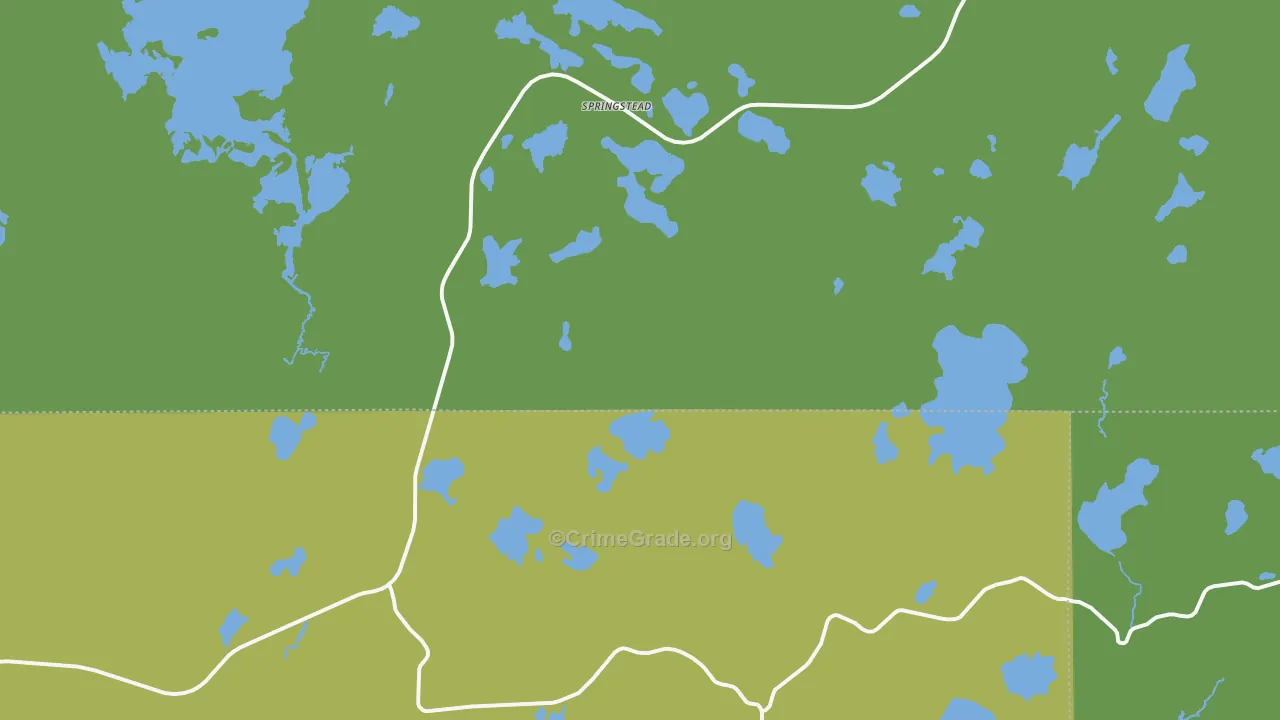 Springstead, WI Map of Drug-Related Crime Rates