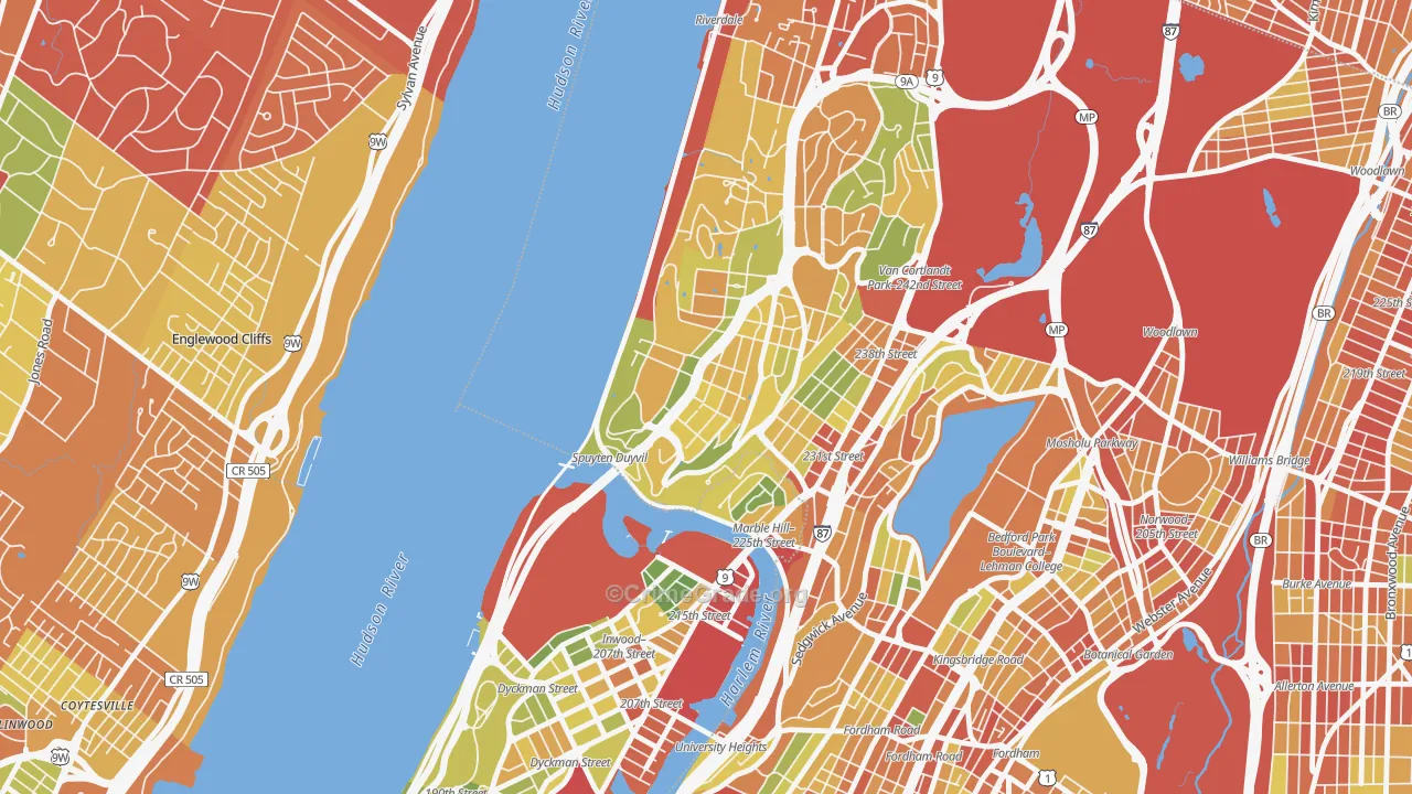 Spuyten Duyvil, Bronx, NY Map of Drug-Related Crime Rates