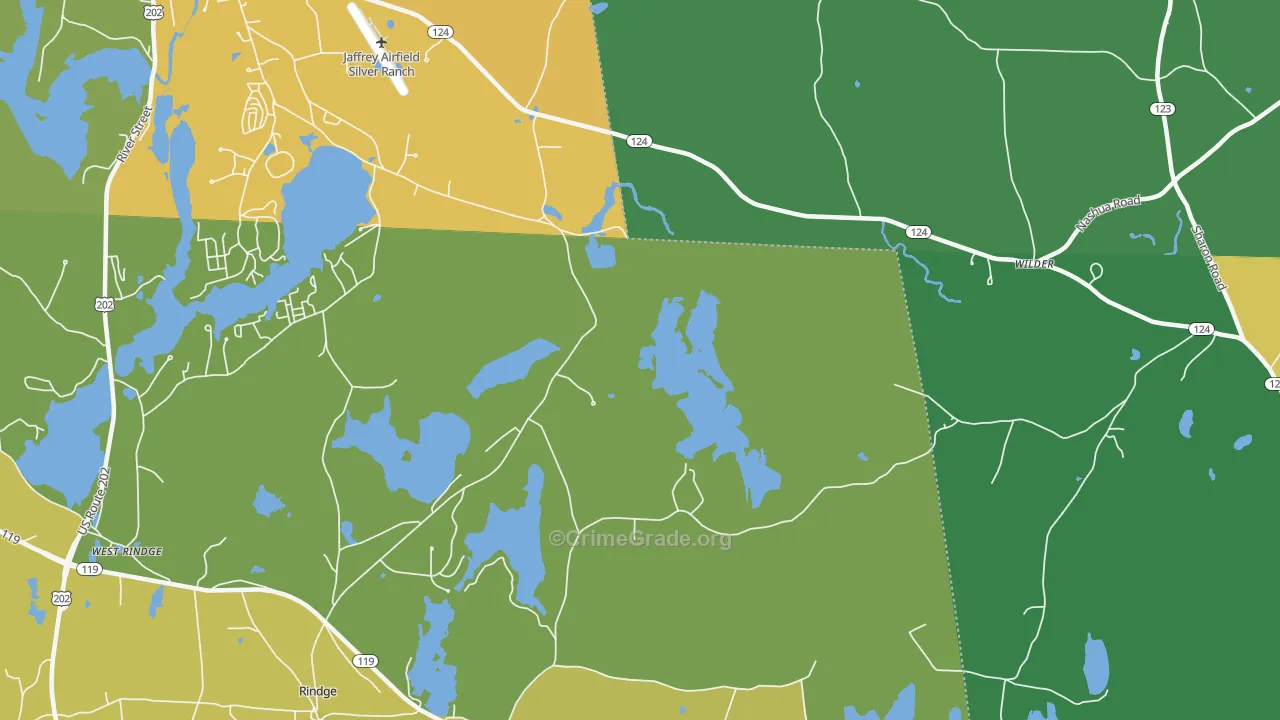 Squantum, NH Map of Drug-Related Crime Rates