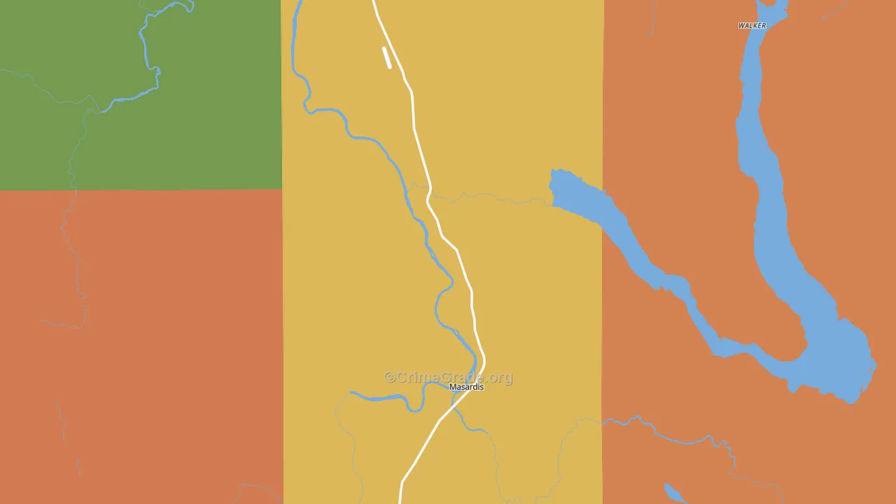 Squapan, ME Map of Drug-Related Crime Rates