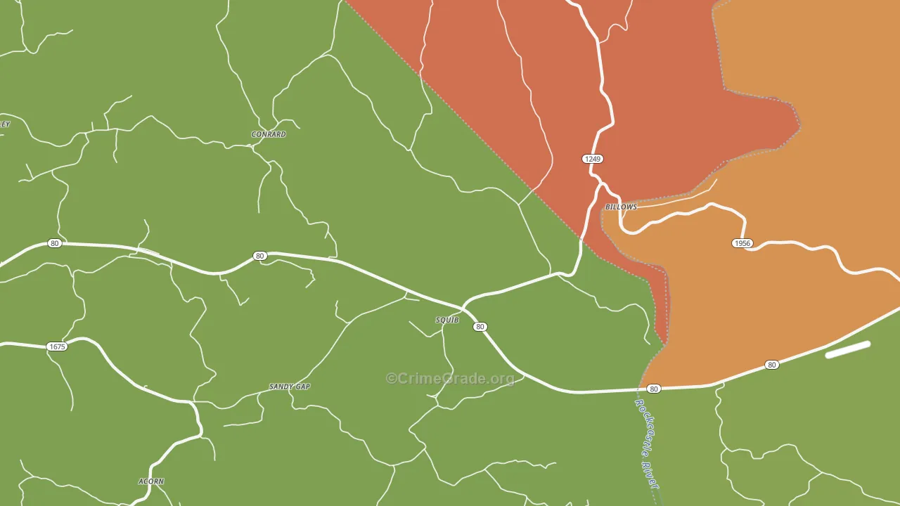 Squib, KY Map of Drug-Related Crime Rates
