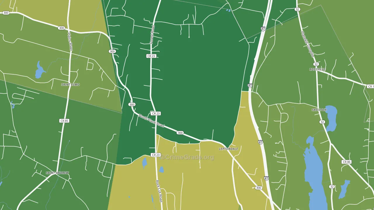 St. Andrew, NY Map of Drug-Related Crime Rates