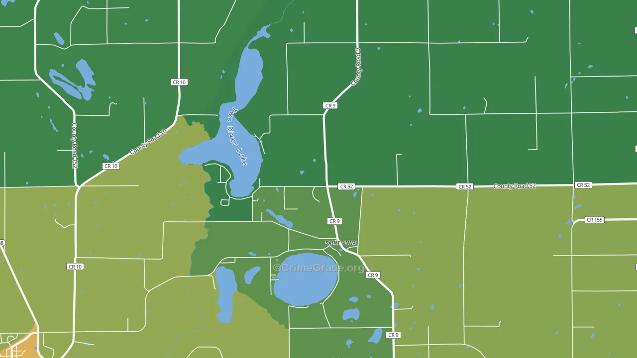 St. Anna, MN Map of Drug-Related Crime Rates