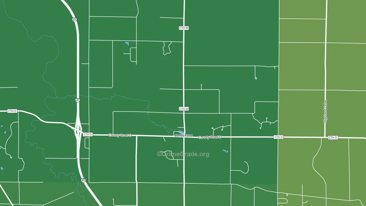 St. Anthony, WI Map of Drug-Related Crime Rates