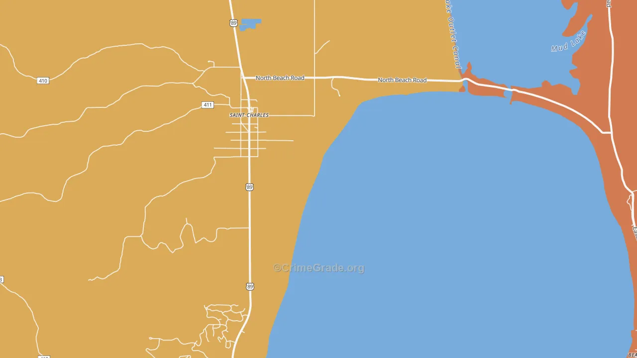St. Charles, ID Map of Drug-Related Crime Rates