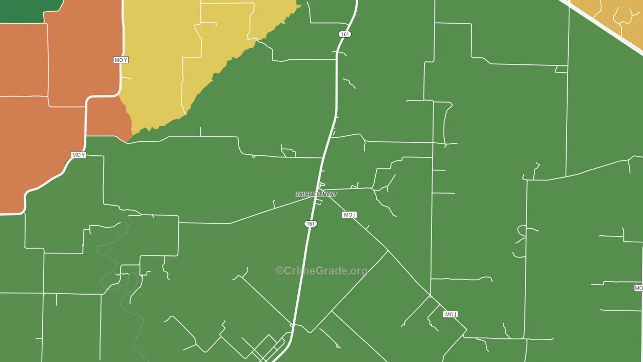 St. Clement, MO Map of Drug-Related Crime Rates