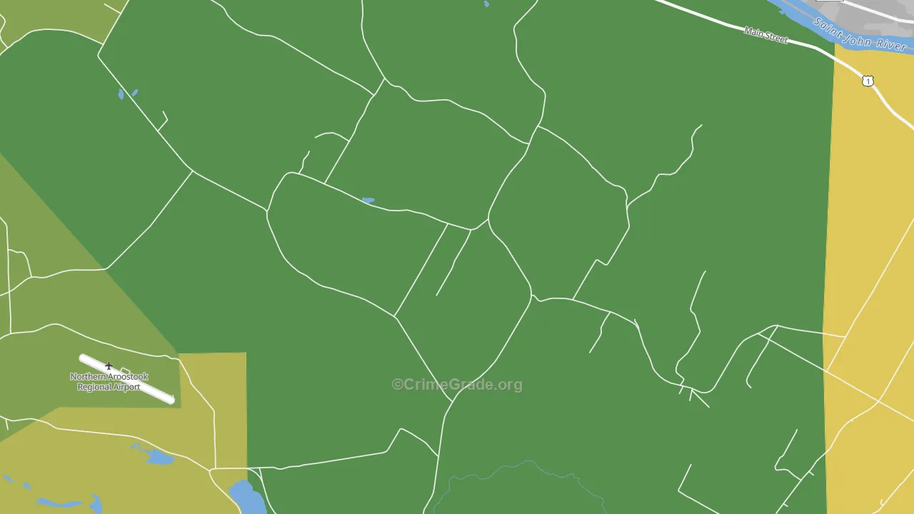 St. David, ME Map of Drug-Related Crime Rates