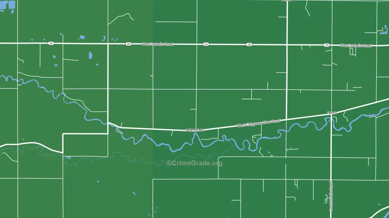 St. Elmo, MI Map of Drug-Related Crime Rates