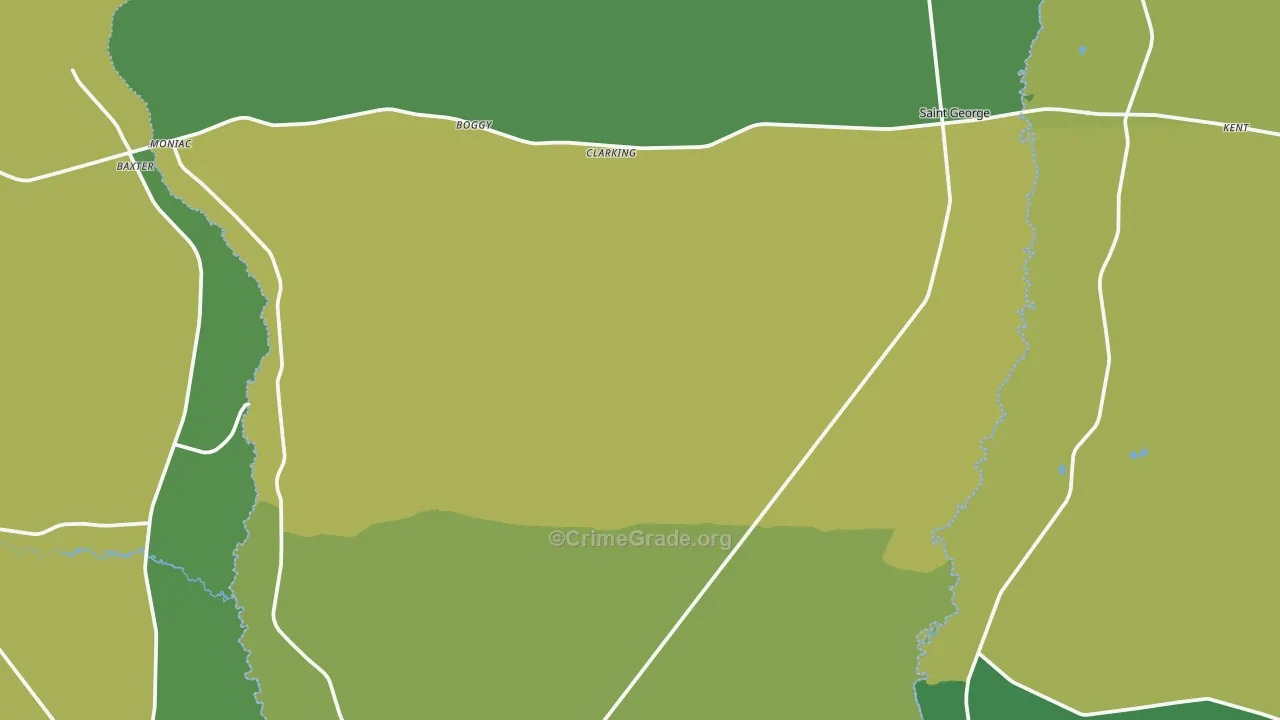 St. George, GA Map of Drug-Related Crime Rates
