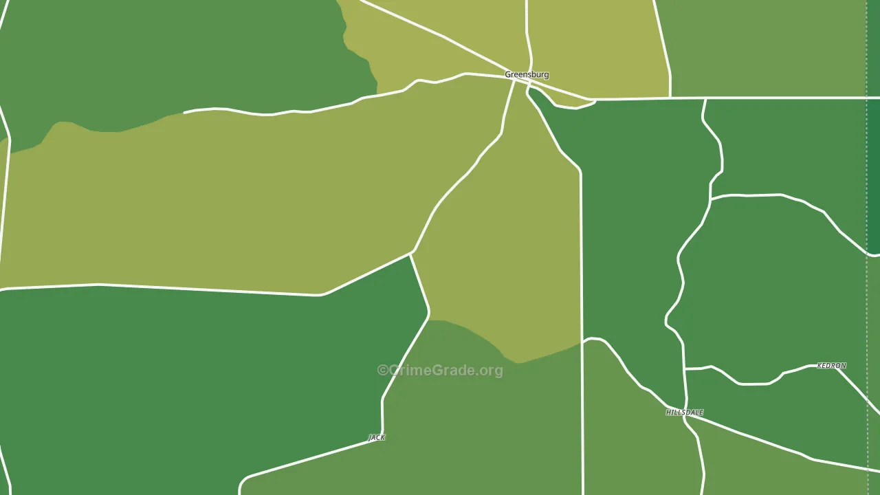 St. Helena Parish, LA Map of Drug-Related Crime Rates
