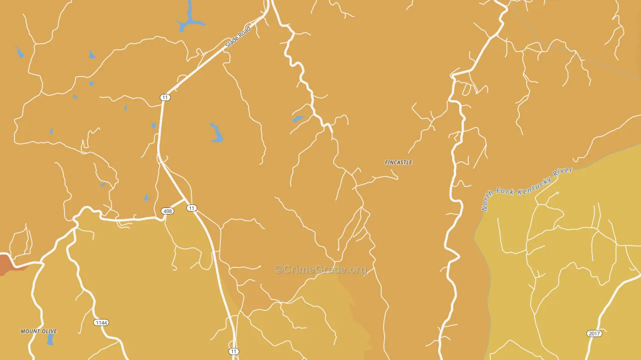 St. Helens, KY Map of Drug-Related Crime Rates