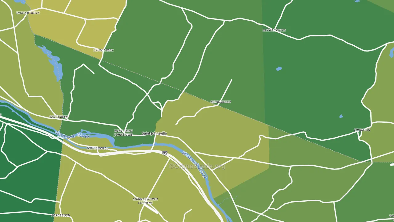 St. Johnsville, NY Map of Drug-Related Crime Rates