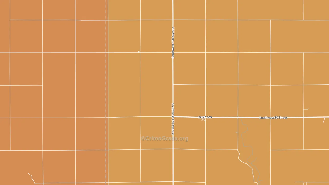 St. Leo, KS Map of Drug-Related Crime Rates