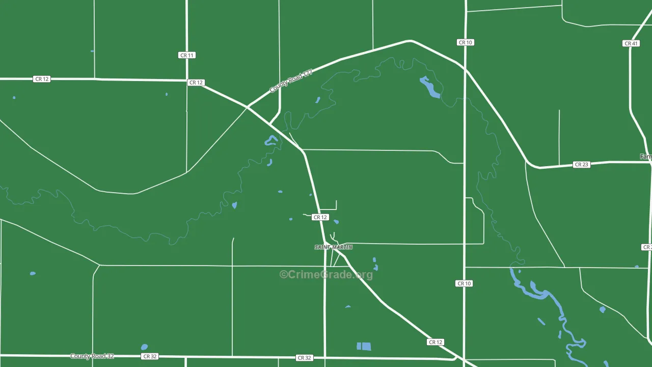 St. Martin, MN Map of Drug-Related Crime Rates