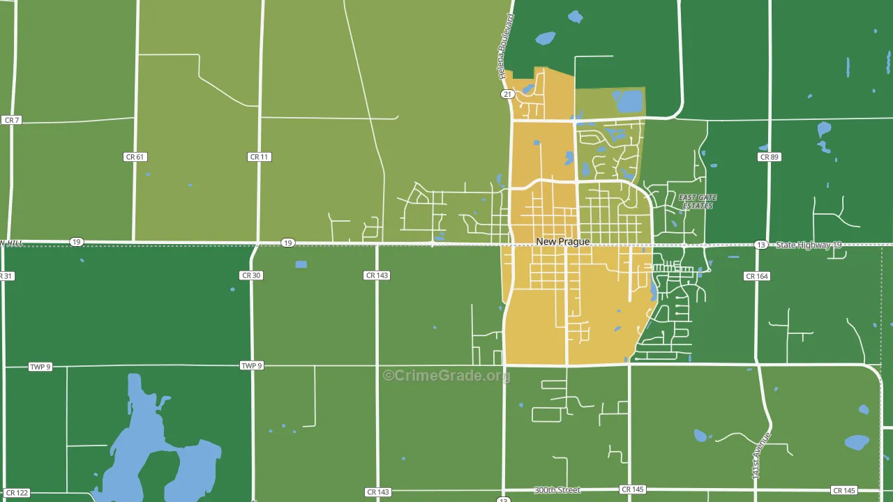 St. Patrick, MN Map of Drug-Related Crime Rates