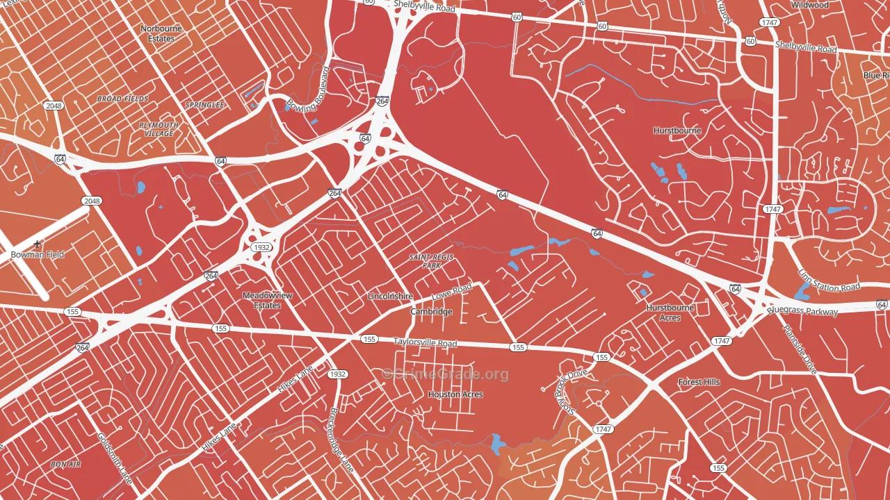 St. Regis Park, KY Map of Drug-Related Crime Rates